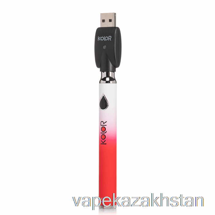 Vape Smoke Leaf Buddi Kolor Twist Slim 650mAh Battery Red